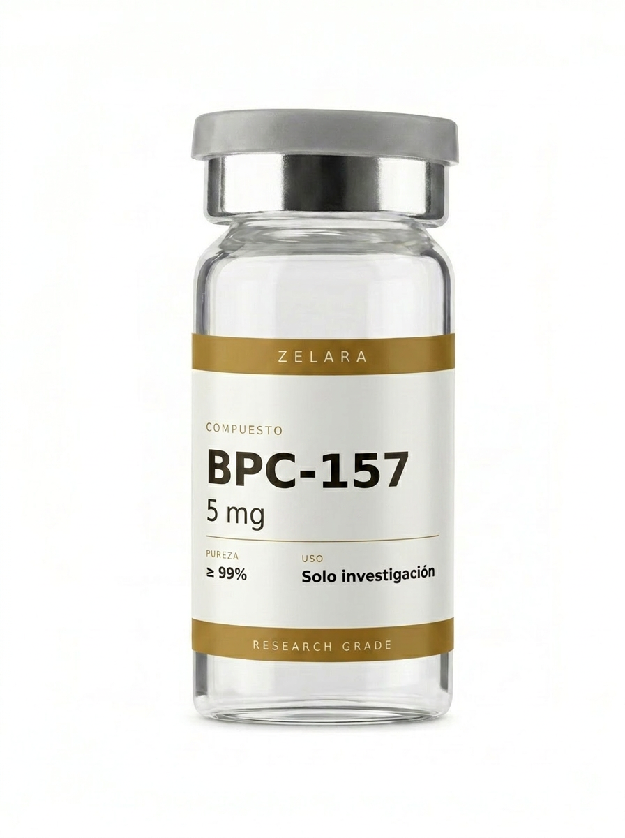 Vial liofilizado de BPC-157 5mg - Péptido regenerativo para investigación en recuperación tisular